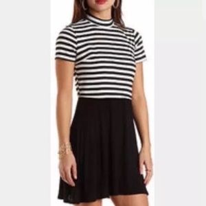 Nwt Charlotte Russe Illusion Dress XL Stripe